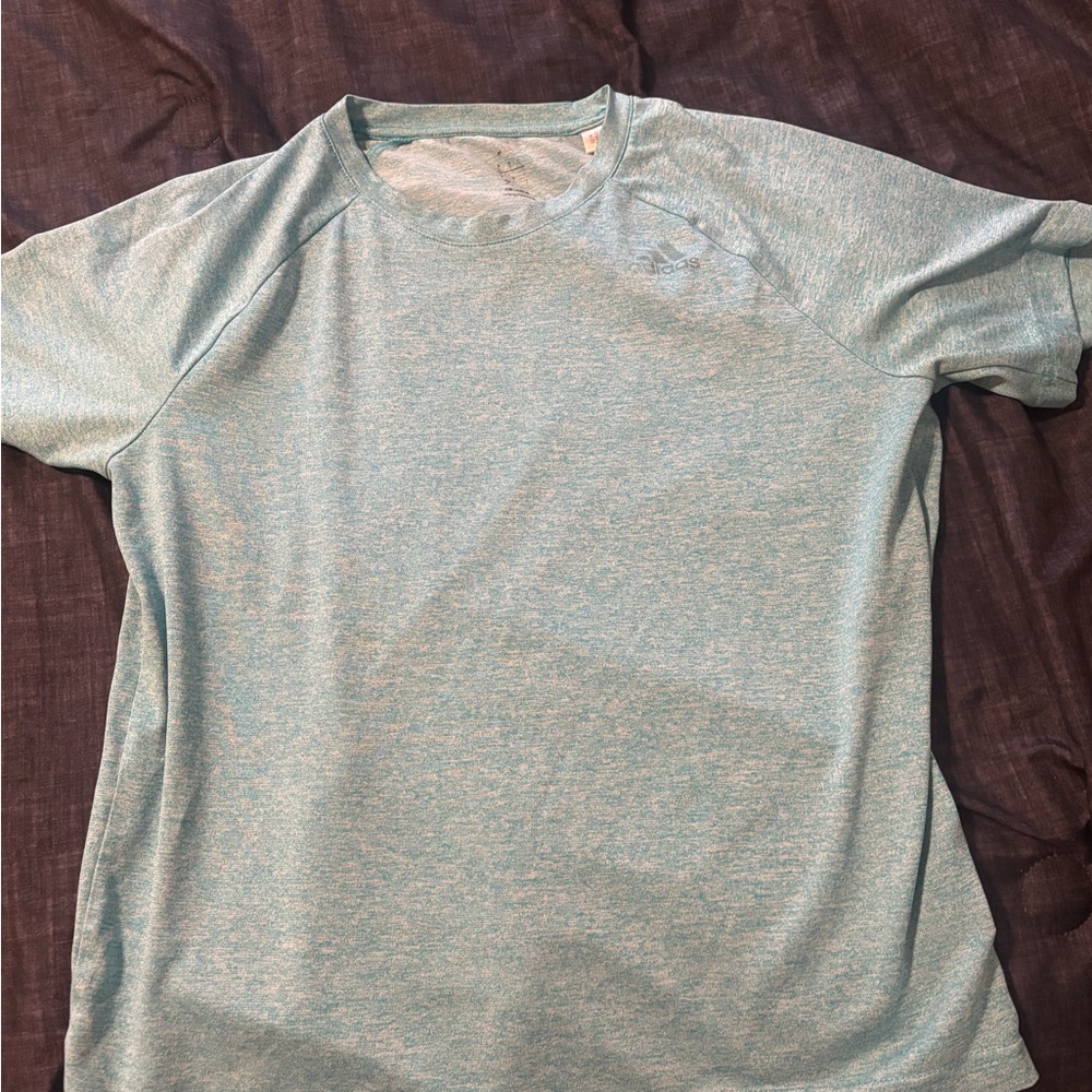 Adidas Men's Light Blue T-Shirt